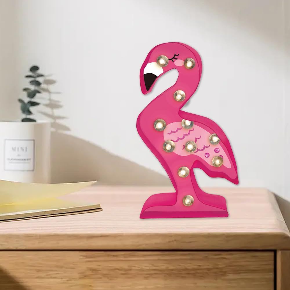 Sew Star - طقم تزيين أضواء الخيط LED الخاص بك - فلامنجو