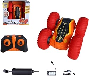 Sam Toys - Double Sided Gyro Stunt Car - Orange - Marah Kids