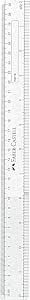 FABER - CASTELL CLEAR SLIM PLASTIC RULER 30CM - Marah Kids