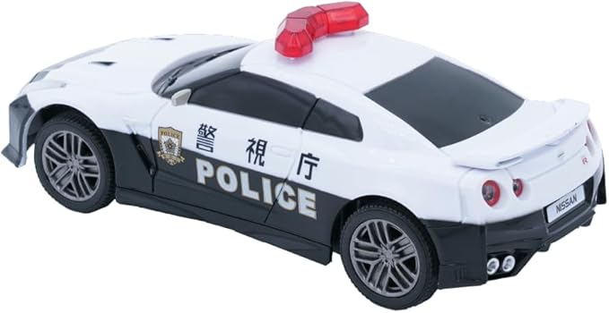 D - power - 1:32 Scale GT - R Tokyo Police RC Car – White | Remote Control Patrol Car with 2.4GHz Controller - Marah Kids