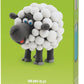 HEY CLAY – DIY Sheep Plastic Creative Modelling Air - Dry Clay For Kids 3 Cans - Marah Kids