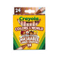 Crayola 24 Ct Large Ultra - Clean Washable Crayons, Colors of the World - Marah Kids