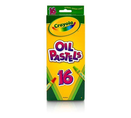Crayola Oil Pastels,16 Ct Sticks | Features 16 Oil Pastels in unique, vibrant colors. Ideal for ages 4 & up. - Marah Kids
