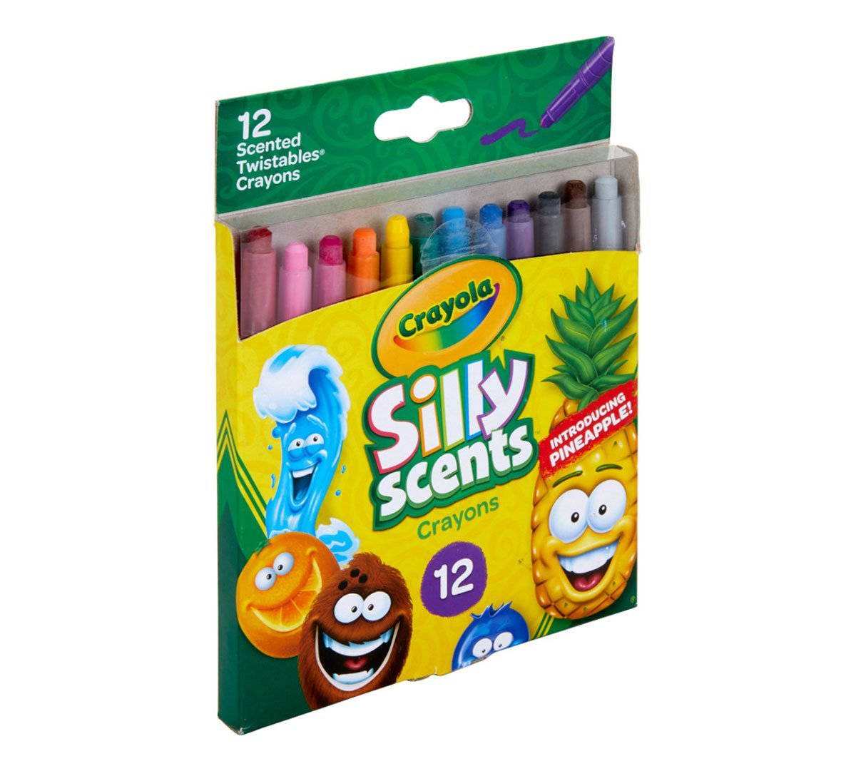 Crayola - Silly Scents Twistables Crayons | 12 Flavorful Scented Colors, No Sharpening Needed! Fun and Educational Art Supplies for Kids Age 3+ - Marah Kids