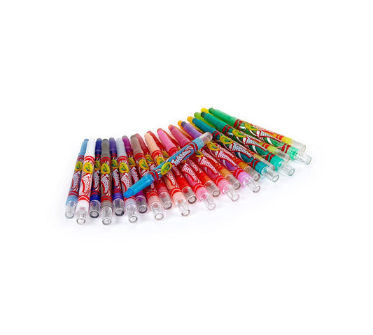 Crayola Mini Twistable Crayons, 24 Count | The fun twistable barrels are designed to keep kids coloring without interruption |Great for kids ages 3 and up. - Marah Kids