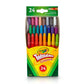Crayola Mini Twistable Crayons, 24 Count | The fun twistable barrels are designed to keep kids coloring without interruption |Great for kids ages 3 and up. - Marah Kids
