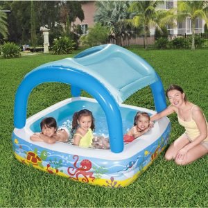 Bestway Play Pool W/ Canopy140X140X114Cm - Marah Kids