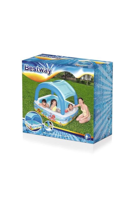 Bestway Play Pool W/ Canopy140X140X114Cm