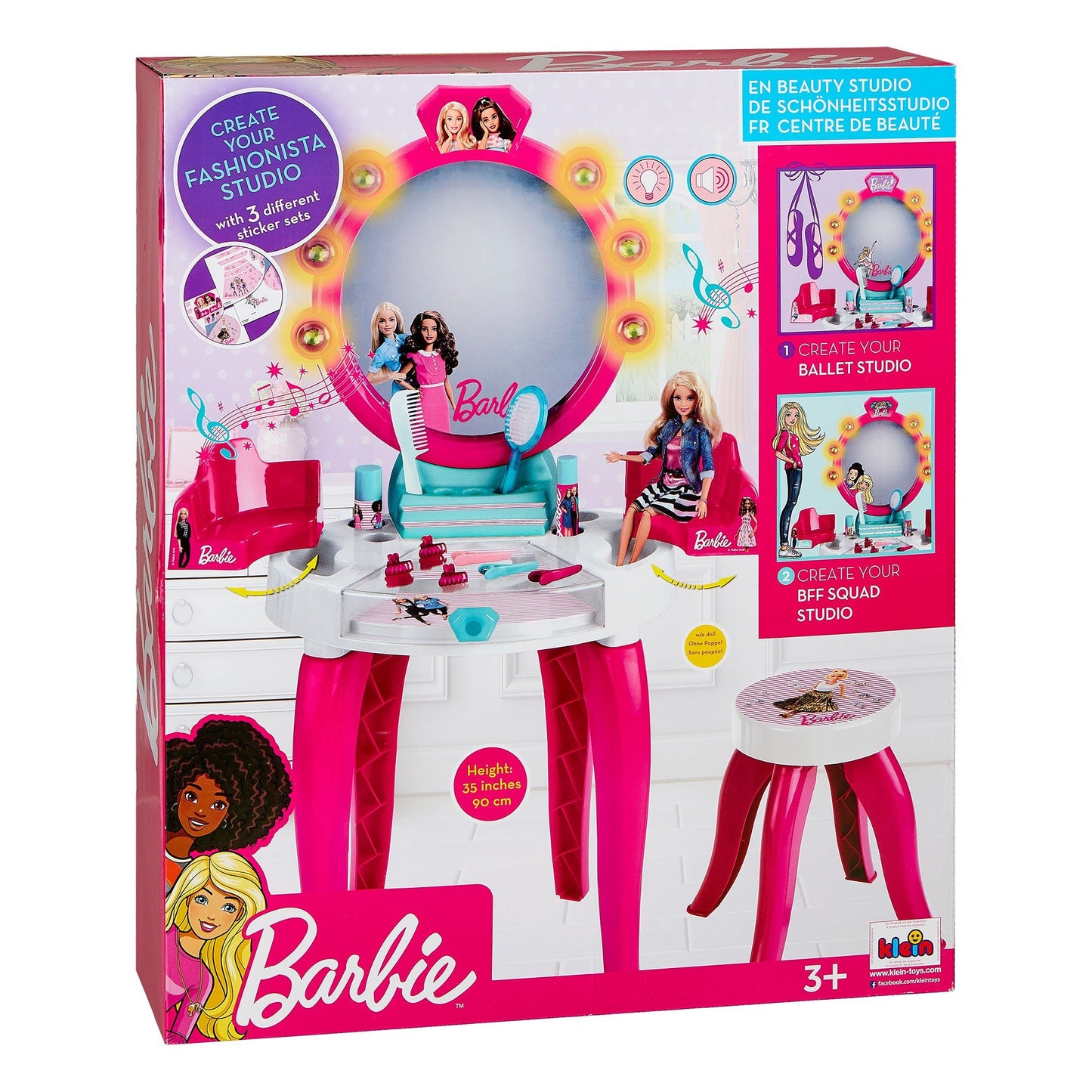 Klein Toys Barbie Beauty Studio - Ultimate Pretend Play Beauty Set for Kids - Marah Kids