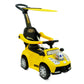 Lovely Baby Push Ride-On Car with Canopy-Red, Purple & Yellow - Marah Kids