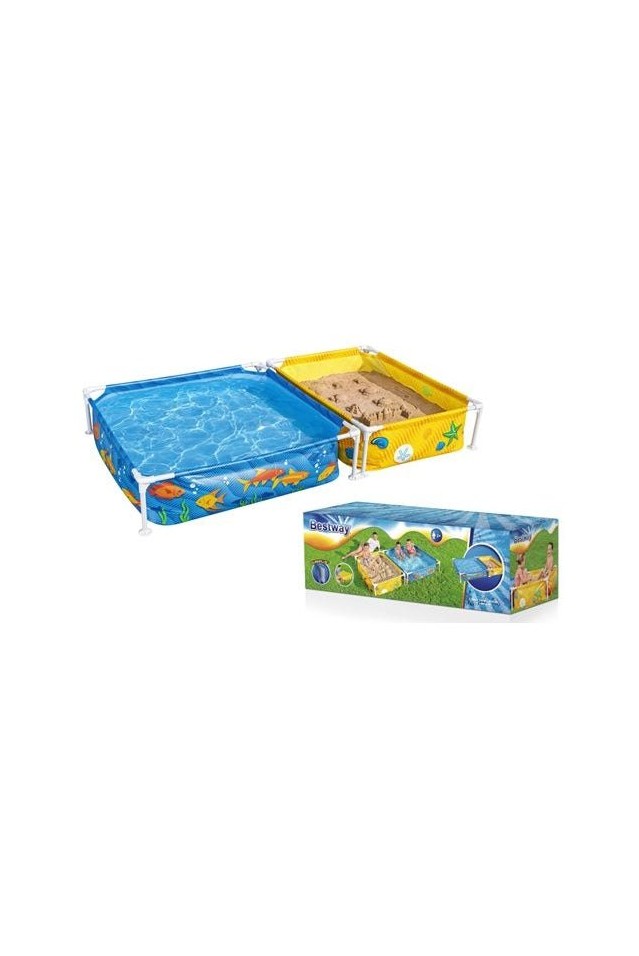 حوض سباحة بإطار وحفرة رملية من Bestway مقاس 213×122×305 سم