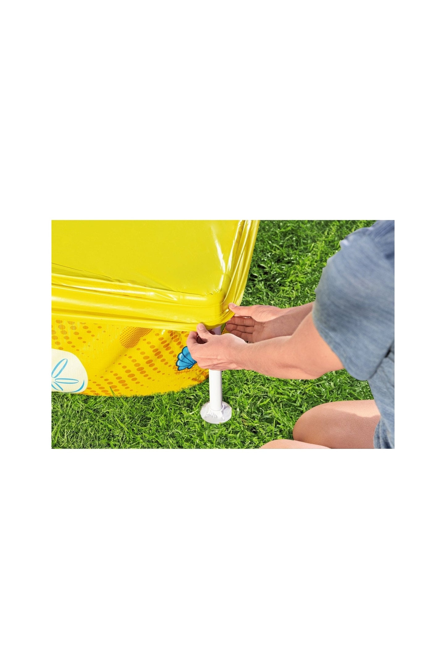 حوض سباحة بإطار وحفرة رملية من Bestway مقاس 213×122×305 سم