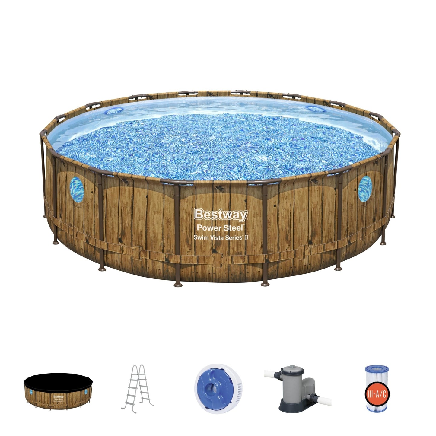Bestway Poolset Powersteel Vista 488 X 122 cm - Marah Kids