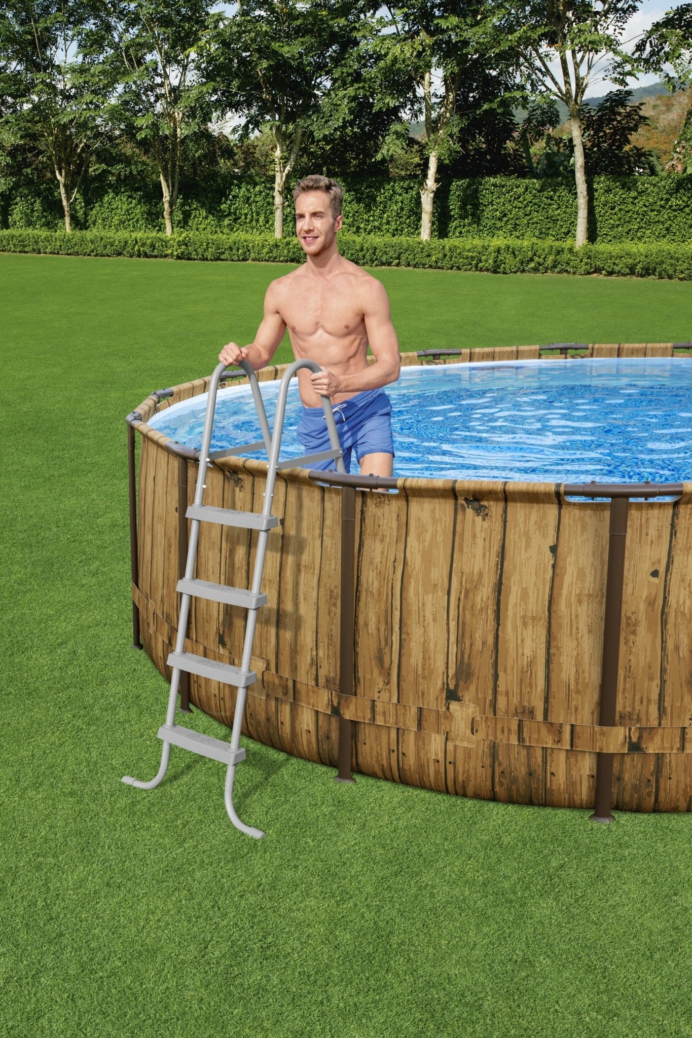Bestway Poolset Powersteel Vista 488 X 122 cm - Marah Kids