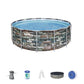 BWAGP BESTWAY POOLSET POWERSTEEL GRAPH 427X122 - Marah Kids
