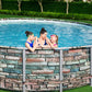 BWAGP BESTWAY POOLSET POWERSTEEL GRAPH 427X122 - Marah Kids