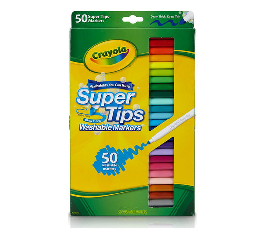Crayola - 50 ct. Washable Super Tips Markers - Marah Kids
