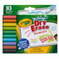 Crayola 10 Ct Slim Dry - Erase Markers, Washable - Marah Kids