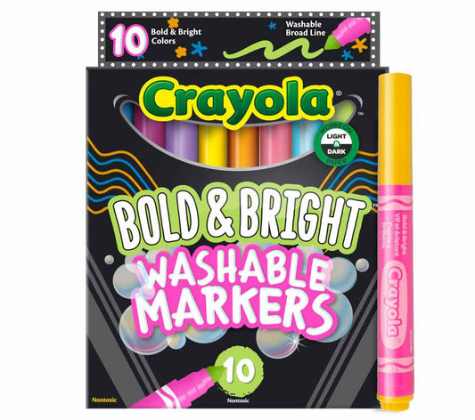 Crayola - Broad Line Marker | Bold & Bright - 10 count - Marah Kids