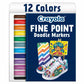 Crayola 12 Ct Fine Point Doodle Markers - Marah Kids