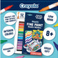 Crayola 12 Ct Fine Point Doodle Markers - Marah Kids