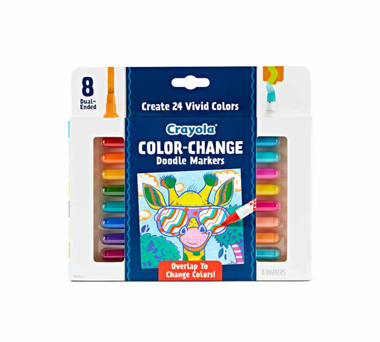 Crayola 8 Ct Color Change Doodle Markers - Marah Kids