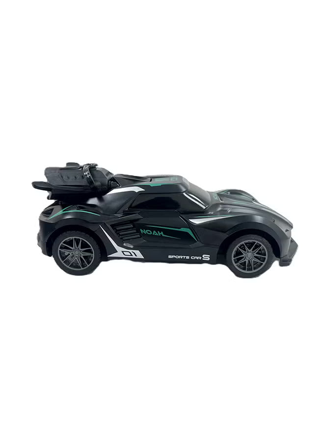 D-Power 1:20 R/C 4Wd Spray Runner Car With Led Lights And Spray Effect  Black | Include Spray Effects, With Realistic Sound | Perfect For Both Indoor And Outdoor Fun | Perfect Gifts For Ages 6+ Up