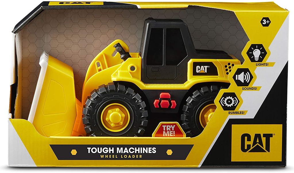 Funrise Cat L&S Tough Machines 10In 3Asst Bo - Marah Kids