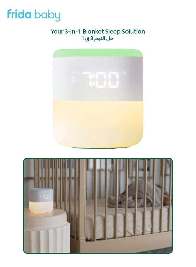 Frida Baby Smart Sleep Trainer for Kids – 3 - in - 1 Sound Machine, Wake - Up Clock & Night Light with Bluetooth - Marah Kids