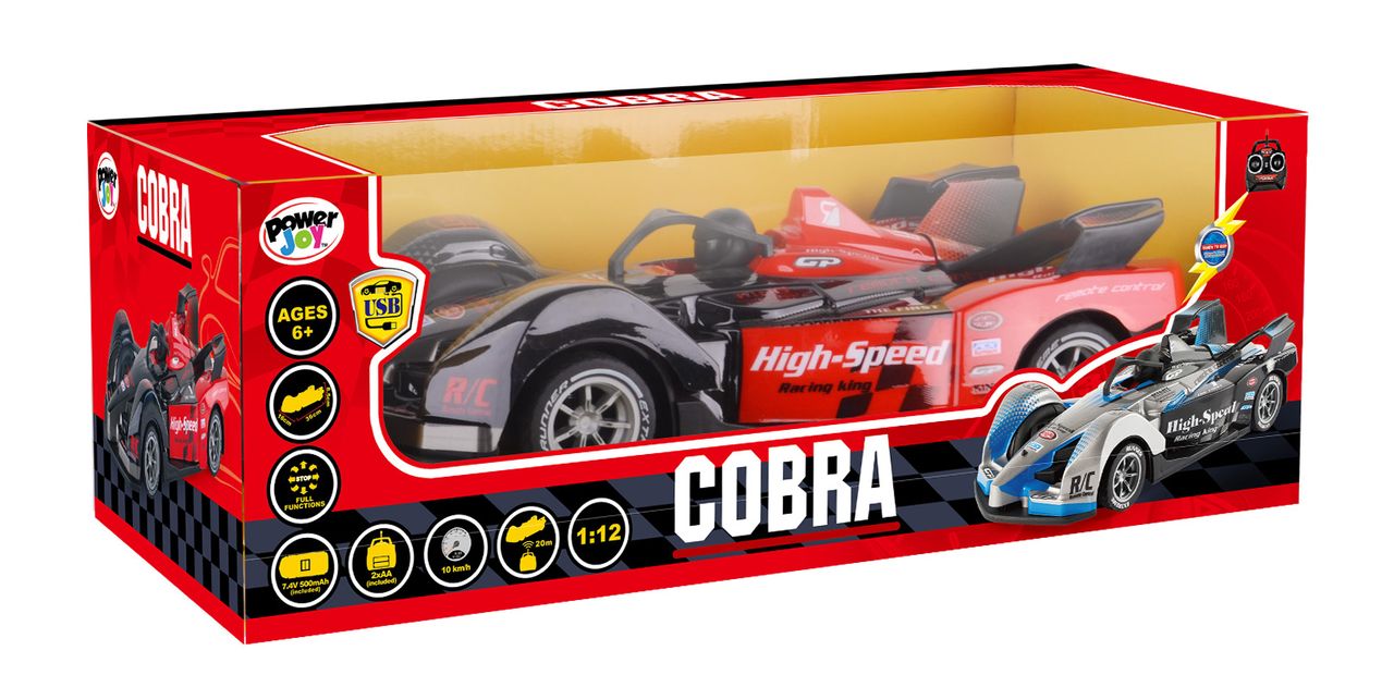 Power Joy Rc Cobra With Lights - Marah Kids