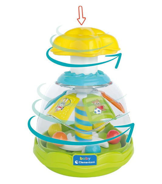 Clementoni Baby Happy Animals Spinning Top