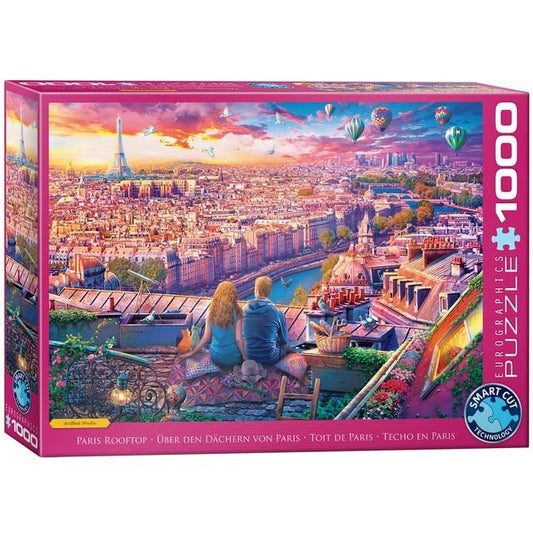 Eurographics Puzzle 1000 Paris Rooftop - Marah Kids