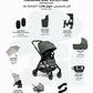 Hub² Compact Stroller Lightweight One - Hand Fold Reversible Seat – Forest Green - Marah Kids