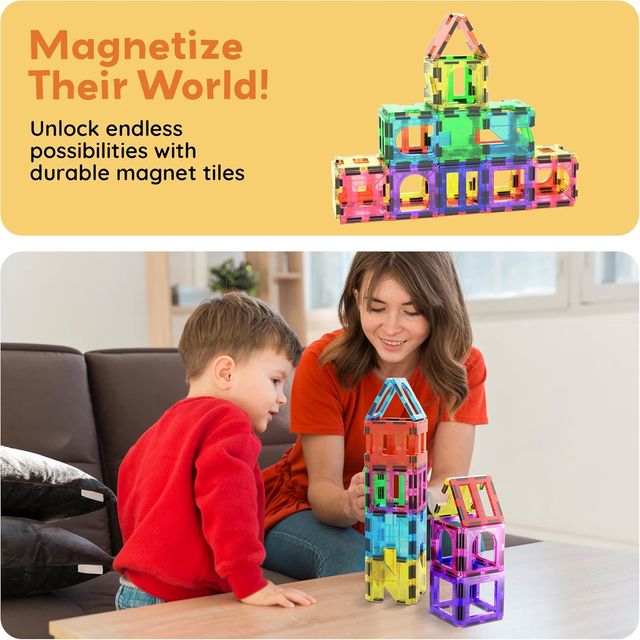 Picasso Magnetic Tiles Artistry Building Set 42 - pieces - Marah Kids