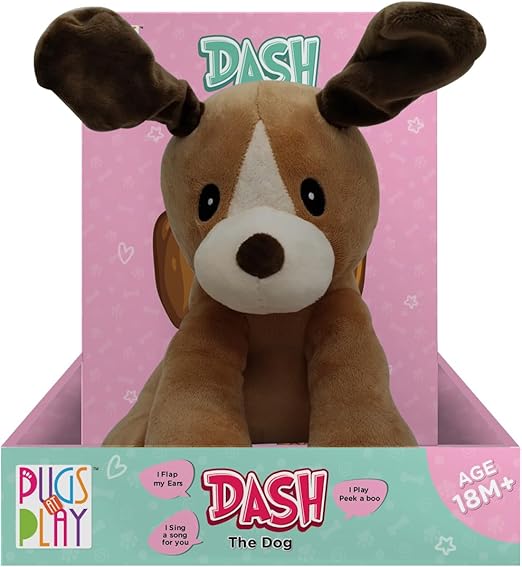 PUGS AT PLAY PEEK A BOO DASH 10IN BO - Marah Kids