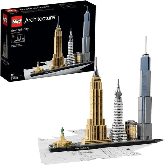 LEGO 21028 Architecture New York City Skyline, Collectible Model Kit for Adults to Build - Marah Kids
