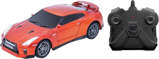 D - power 1:32 Scale GT - R Street Version Remote Control Car – Orange | | Officially Licensed RC Car Toy – Orange - Marah Kids