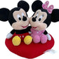 DISNEY PLUSH MICKEY&MINNIE HEART CUSHION - Marah Kids