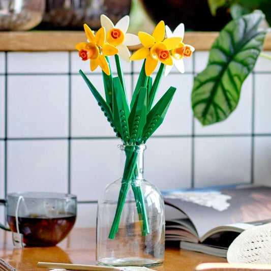 Lego Botanicals Daffodils, Yellow Artificial Flowers Set