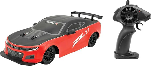 D - power - 1:16 Chevrolet Camaro ZL1 2021 RC Car – Realistic Vapor Exhaust Effect, 2.4GHz Remote Control, Rechargeable Battery Included, for Kids Ages 6+ - Marah Kids