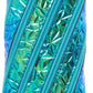 ZIPIT - Metallic Pencil Case for Girls, Holds Up to 30 Pens, Pouch Made of One Long Zipper! (Blue - Green) - Marah Kids