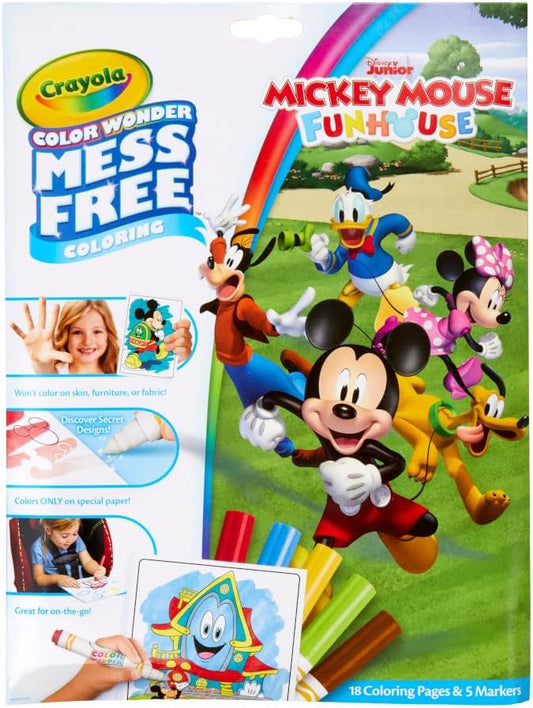 Crayola Color Wonder Coloring Pad & Markers, Mickey Mouse Roadster Racers - Marah Kids
