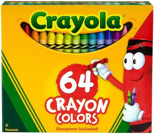 Crayola - 64 ct. Crayons - Non - Peggable - Marah Kids