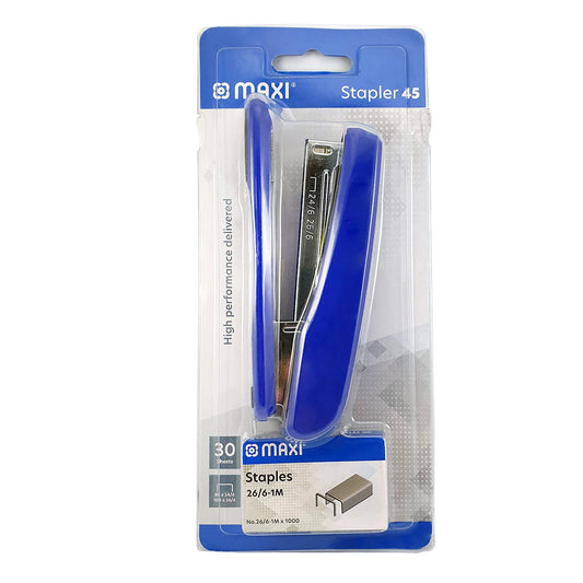 MAXI 45 STAPLER WITH STAPLE PIN SET 30 SHEETS - Marah Kids