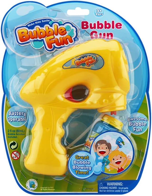 Power Joy Bubble Gun with Lights Battery Operated - Marah Kids