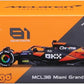 Bburago 1:43 Formula (with helmet & plastic stand) - McLaren Team MCL38 (Miami GP) (2024)