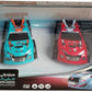 D Power – Rally Monster (Twin Pack) | RTR, 2 Radio Remote Control Car for Kids | 1:26 Scale, Dual Frequency Radio Channel, All Way Movement RC Car | Blue / Red Asst. - Marah Kids