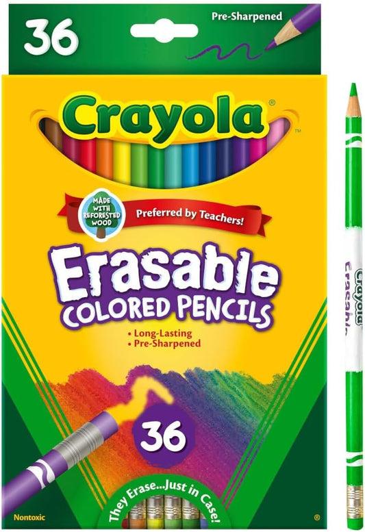 Crayola 36 ct. Erasable Colored Pencils - Marah Kids