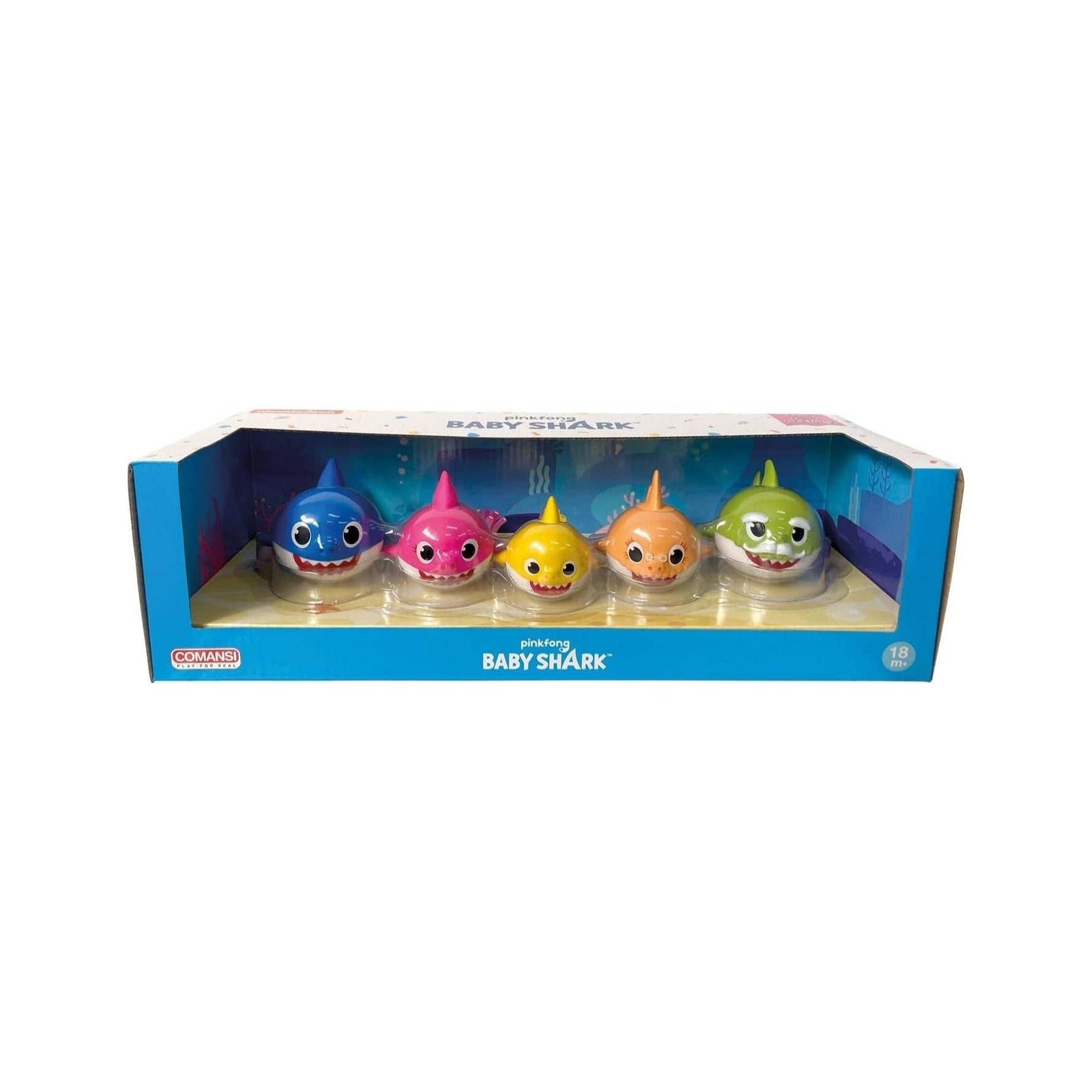 Comansi Baby Shark Family Set - 5 Hand - Painted Figures - Marah Kids