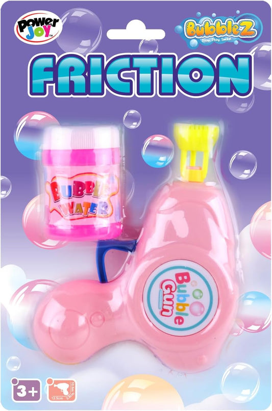 Power Joy Bubble Friction Mini Gun, Assorted - 1 Piece - Marah Kids